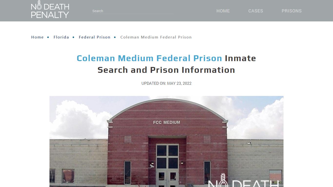 Coleman Medium Federal Prison Inmate Search, Visitation ...