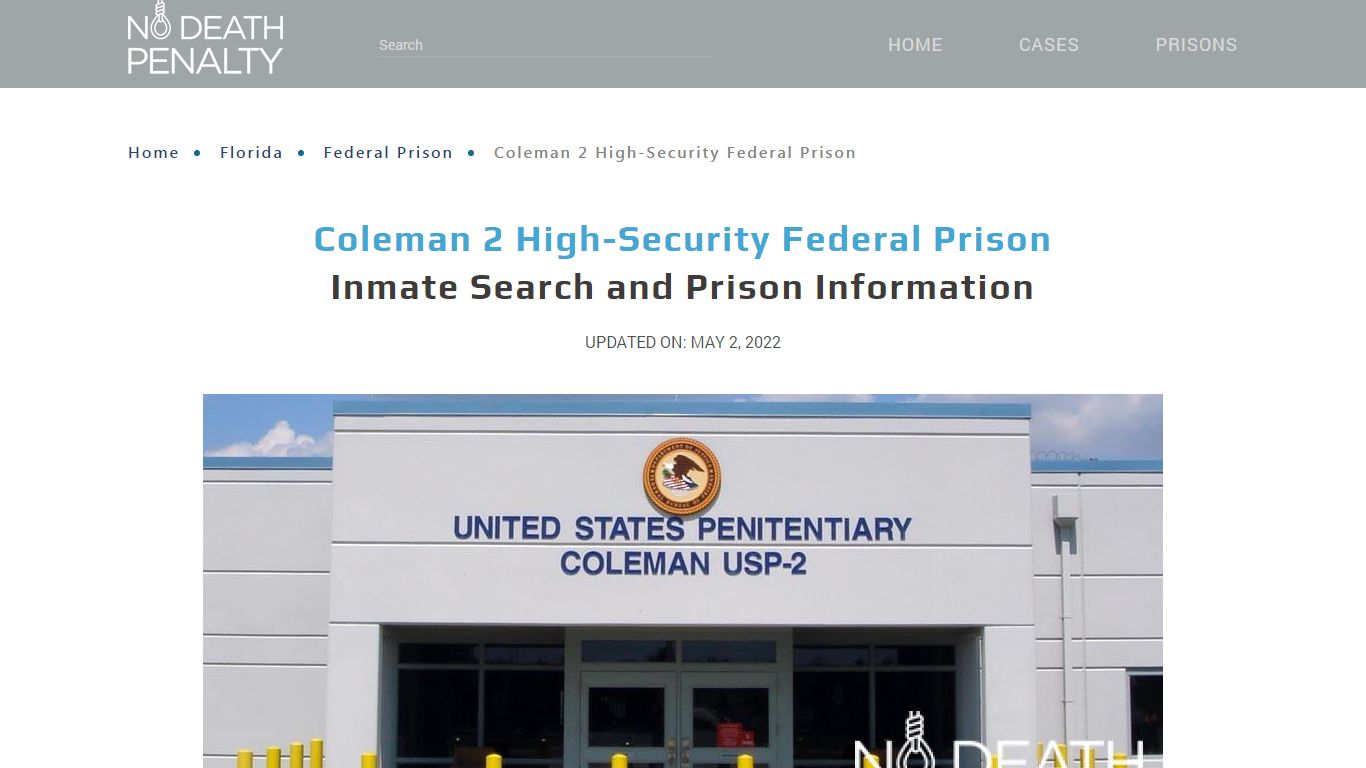 Coleman 2 High-Security Federal Prison Inmate Search ...